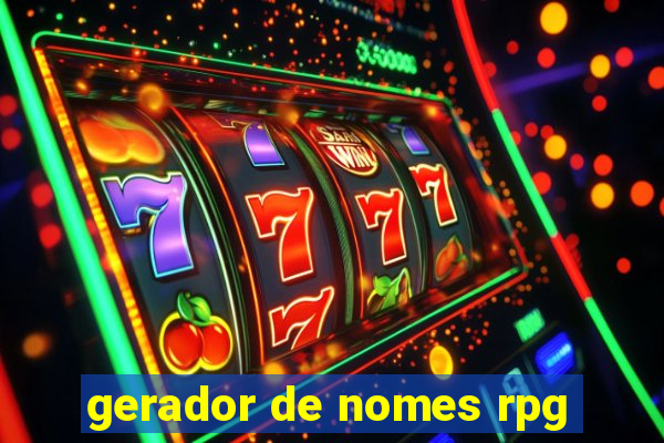 gerador de nomes rpg